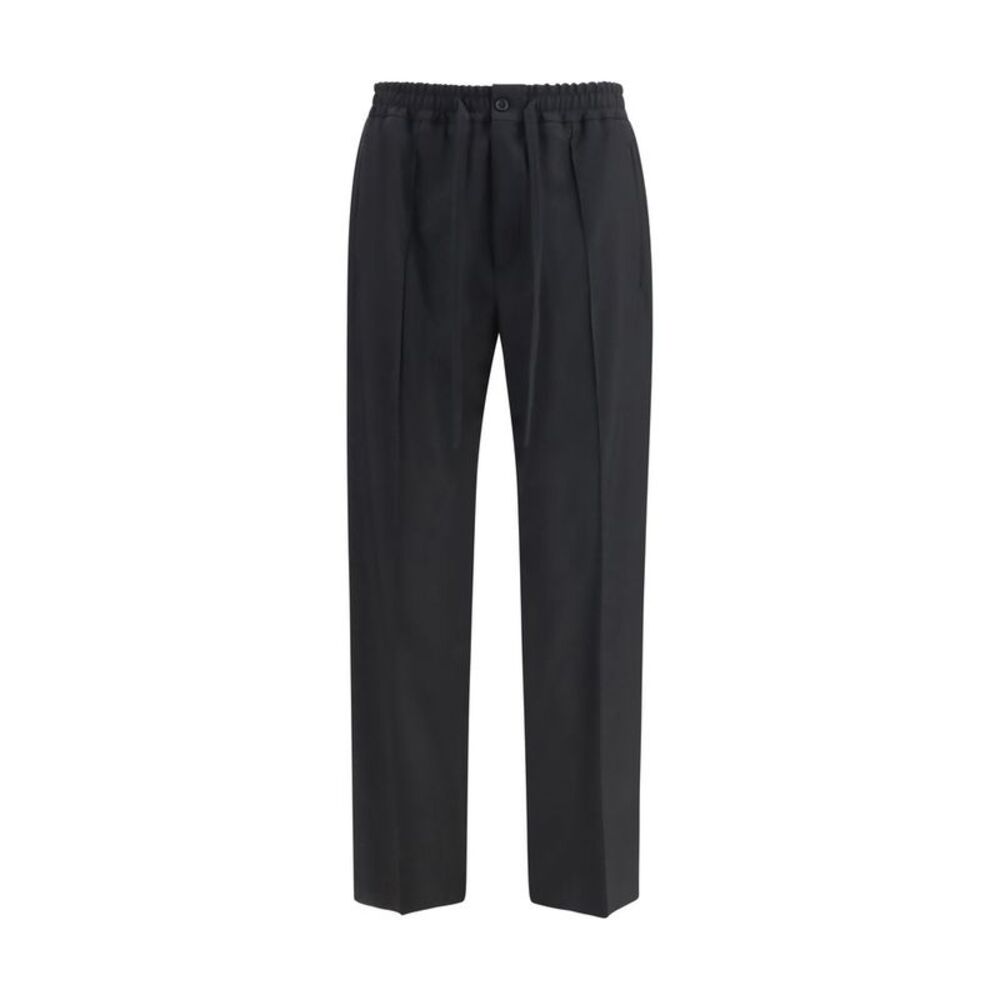 Valentino Garavani Black Wool Oves Aries Chino Men's Pants